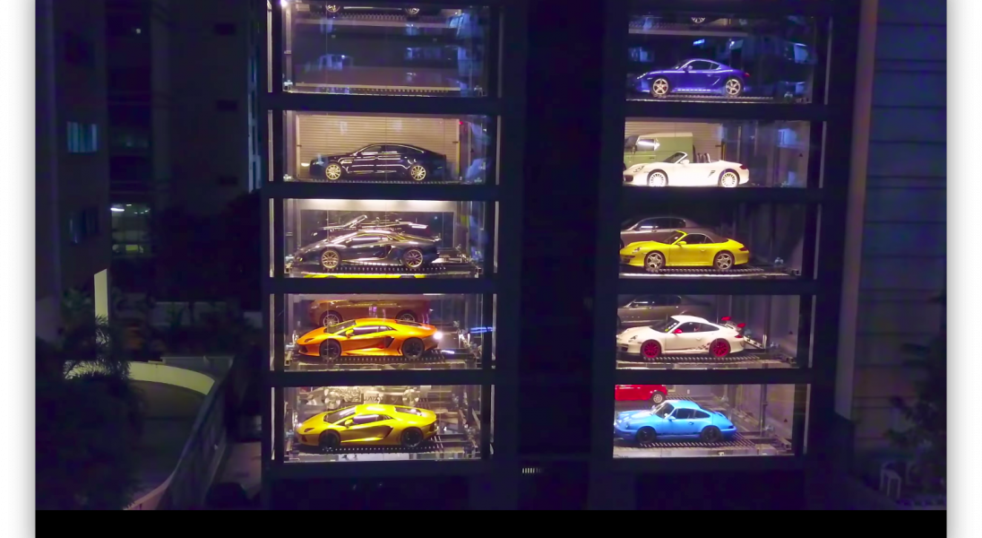 Największy na świecie automat z luksusowymi samochodami znajduje się w Singapurze