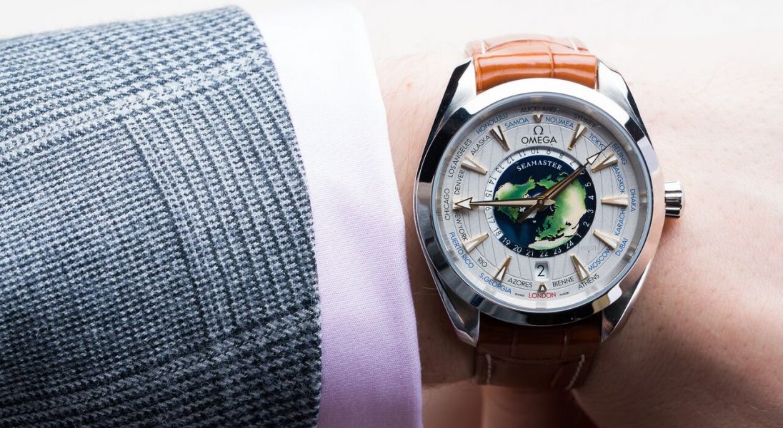 Omega świętuje 15 urodziny kultowego modelu zegarka wypuszczając platynowy Seamaster Aqua Terra Worldtimer