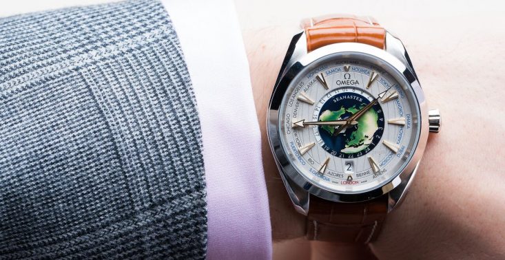 Omega świętuje 15 urodziny kultowego modelu zegarka wypuszczając platynowy Seamaster Aqua Terra Worldtimer<