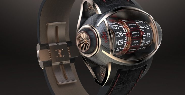 Germain Baillot zaprezentował zegarek koncepcyjny inspirowany budową silników odrzutowych<