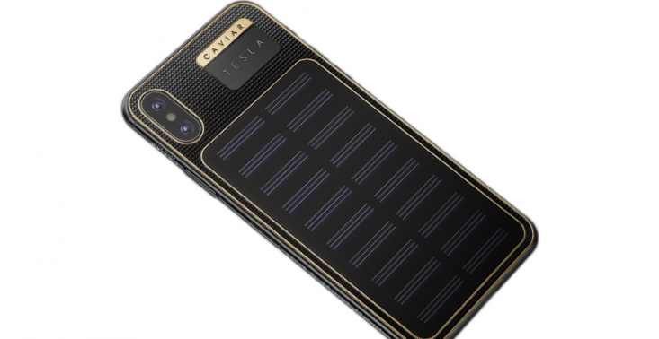 iPhone X Tesla to luksusowa wersja smartfona z wbudowanymi panelami słonecznymi<