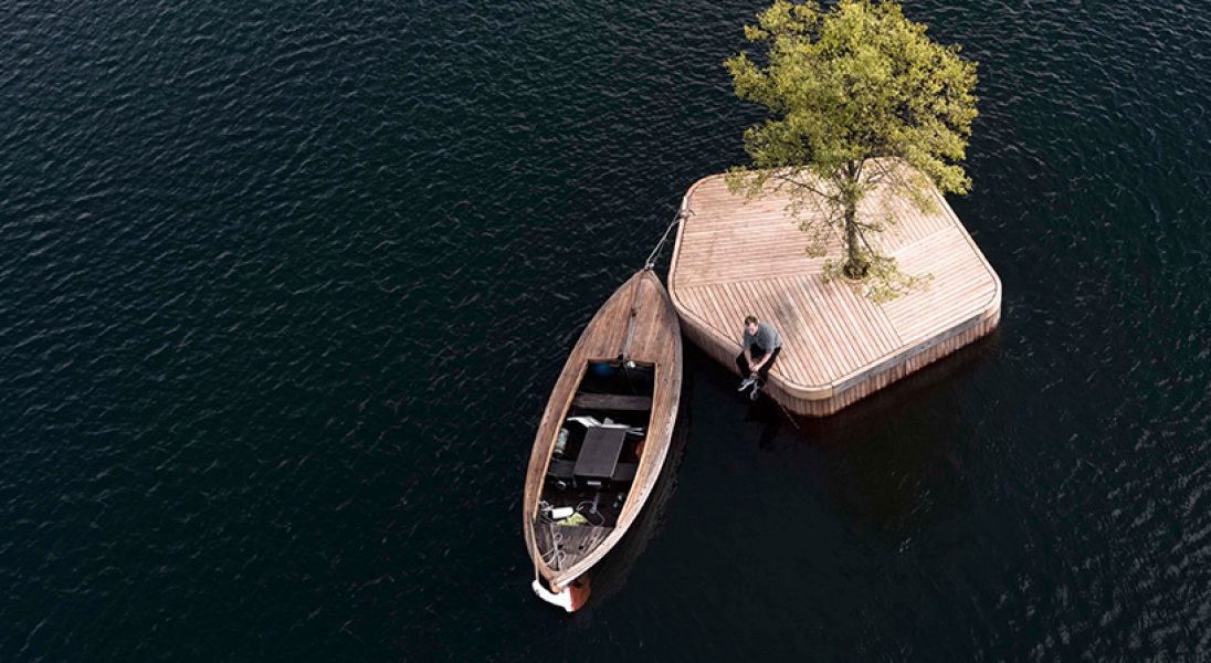 Drewniane wyspy dostępne dla wszystkich w Kopenhadze