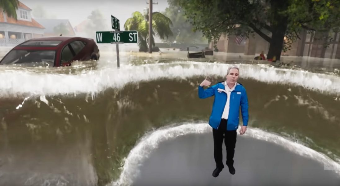 Rozszerzona rzeczywistość w prognozie pogody, czyli jak realistycznie ukazać skutki huraganu