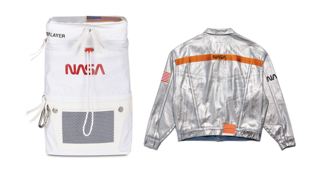 Heron Preston połączył siły z NASA i stworzył oryginalną kolekcję ubrań z logo agencji