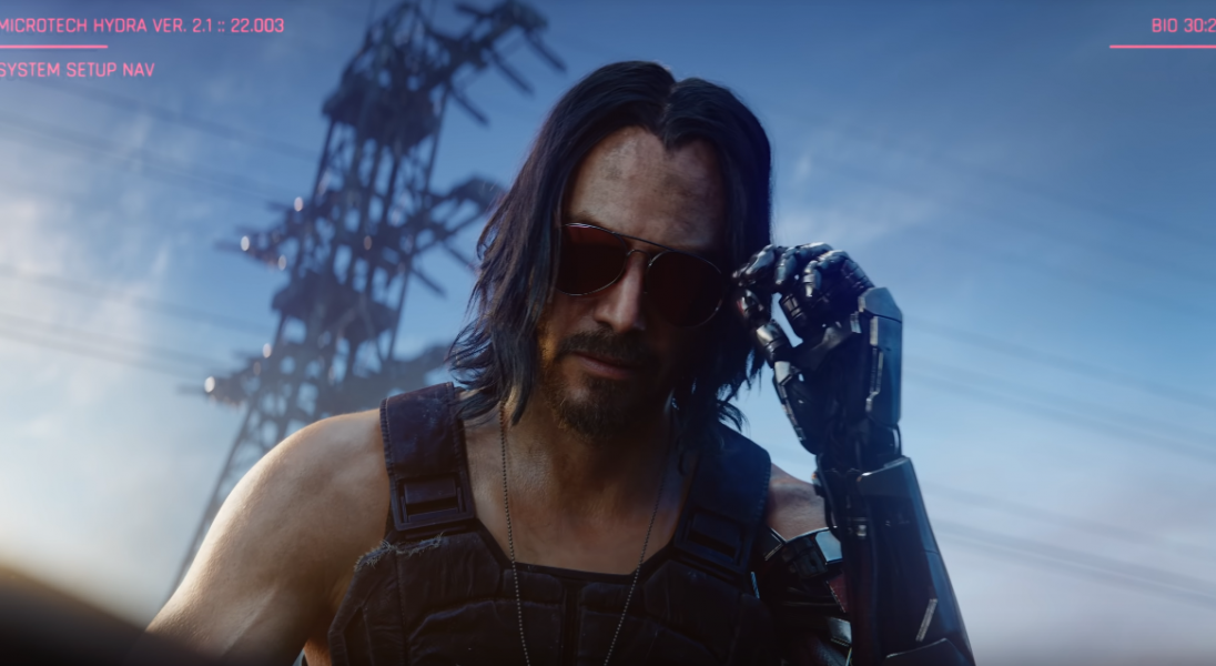 Mamy zwiastun nowej polskiej gry komputerowej Cyberpunk 2077 z Keanu Reevesem