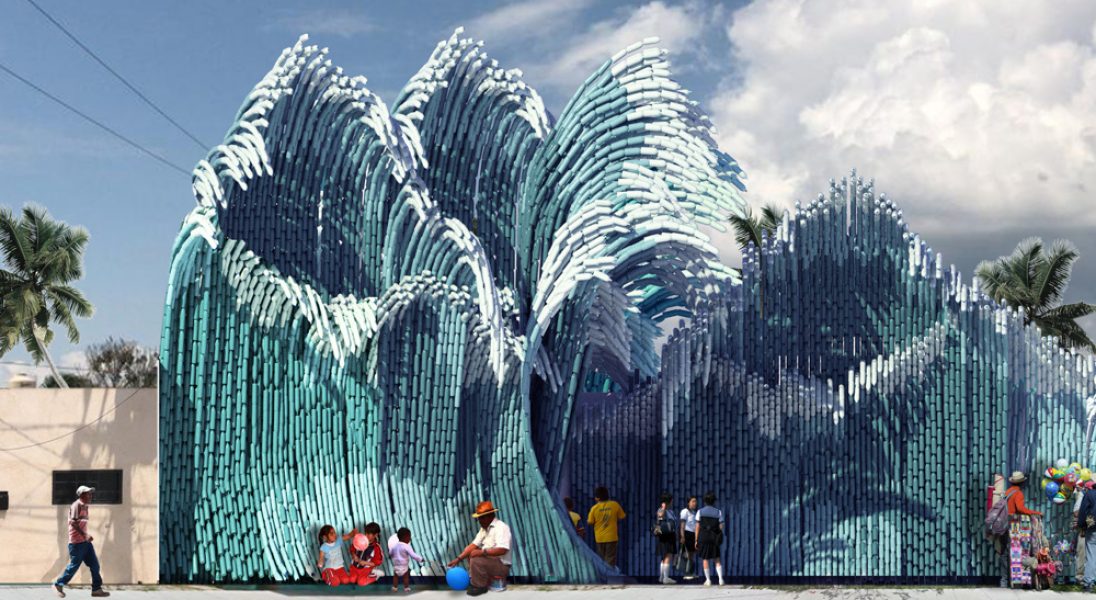 Niezwykła instalacja w Meksyku stworzona ze zrecyklingowanych butelek