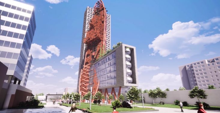 W Czechach powstanie niezwykły budynek, który będzie połączeniem wieżowca z wrakiem statku<