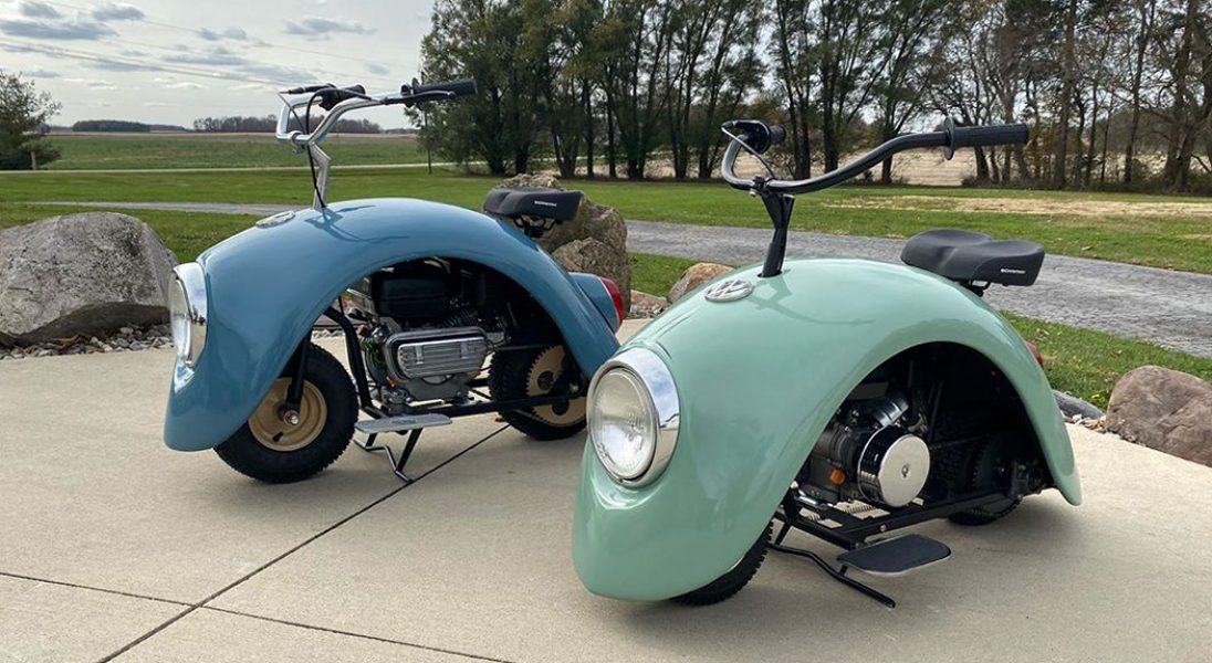 Tak wygląda Volkswagen Beetle przerobiony na mini-motocykl