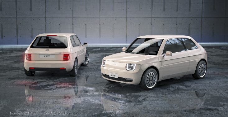 Oto Fiat 126 Vision, czyli nowoczesny Maluch z napędem elektrycznym<