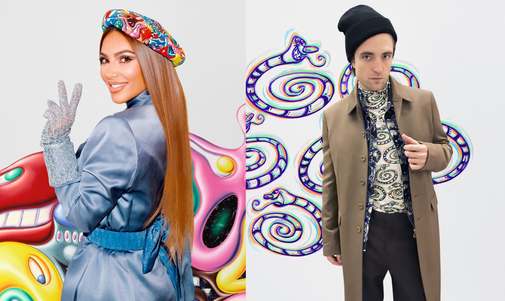 Robert Pattinson i Kim Kardashian promują męską kolekcję Diora<