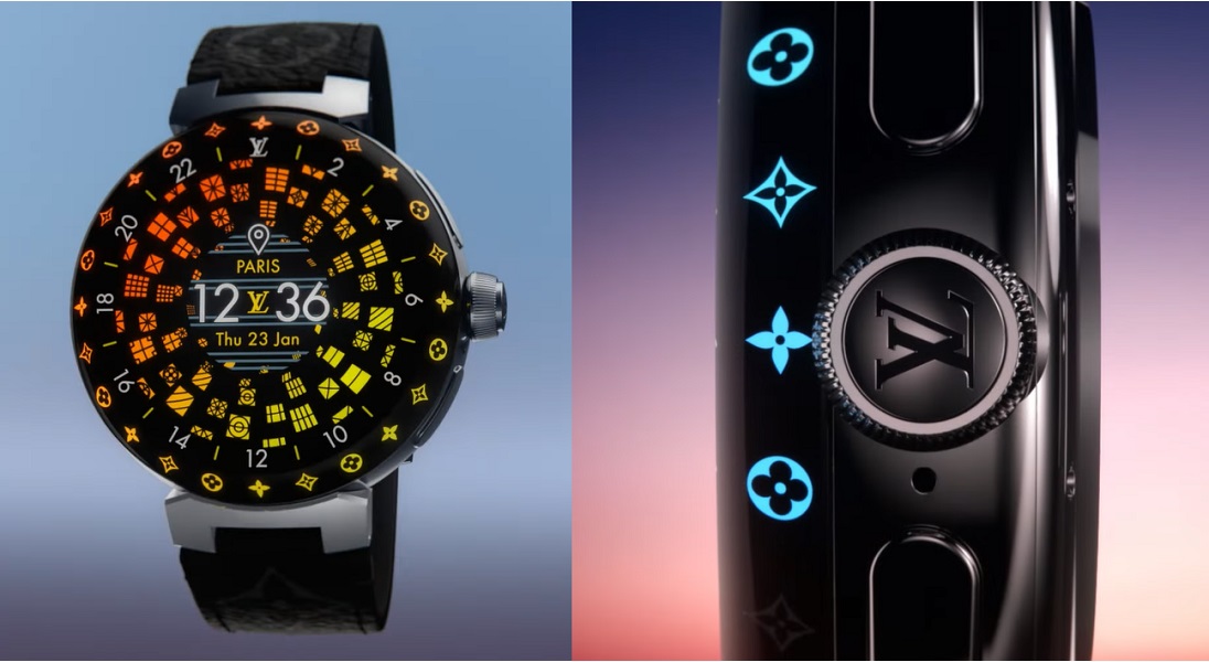 Najnowszy smartwatch Louis Vuitton z personalizowaną, kolorową tarczą i własnym systemem operacyjnym