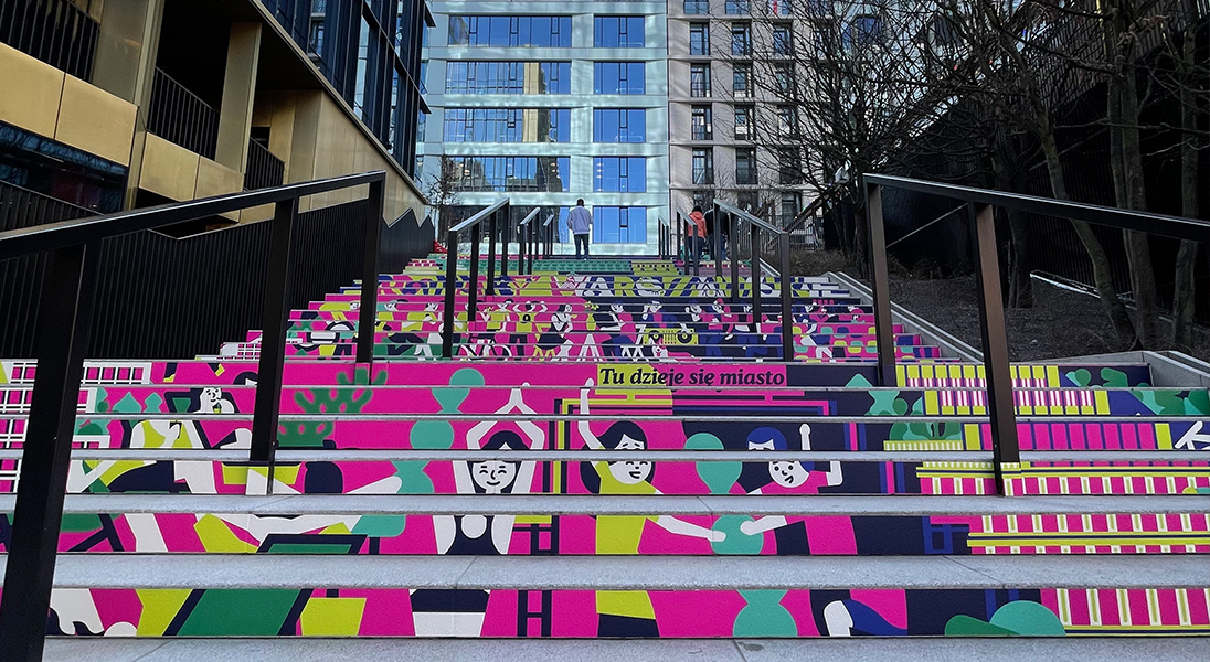 Wiosenna odsłona najpopularniejszych schodów w stolicy