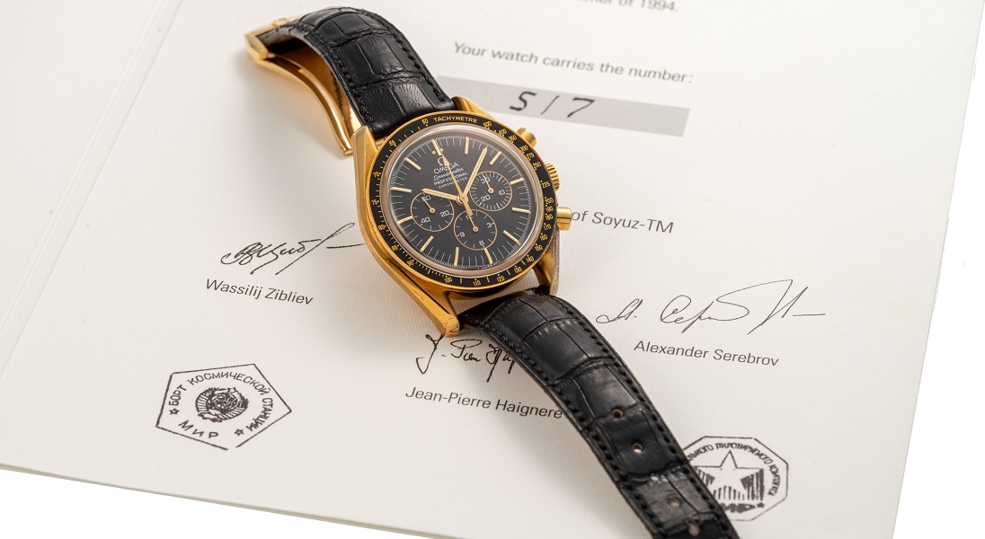 Na aukcję trafi zegarek Omega Speedmaster, który spędził rok w kosmosie