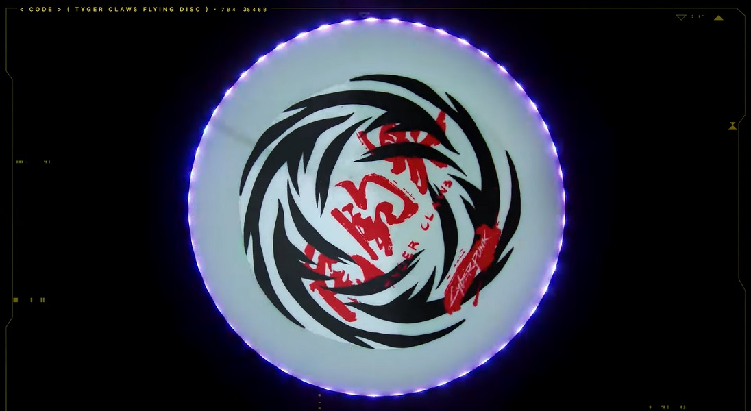 Oto nowy gadżet ze świata Cyberpunk 2077 – dysk frisbee z podświetleniem LED