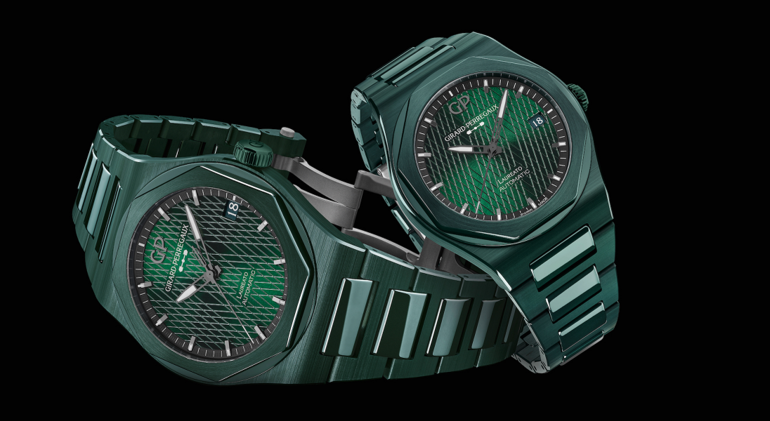 Zielony zegarek “Absolwent” to efekt współpracy Astona Martina oraz manufaktury zegarmistrzowskiej Girard-Perregaux 